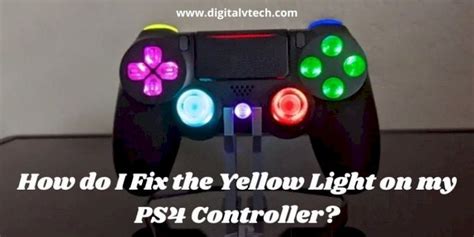 Why is my PS4 controller always yellow?