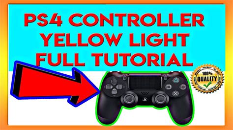 Why is my PS4 controller light yellow?