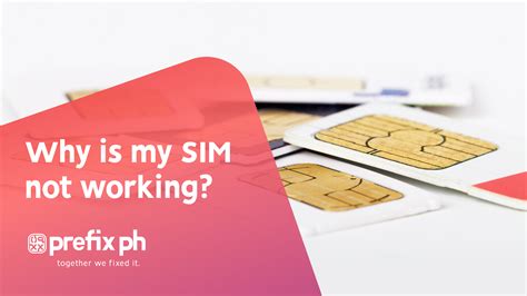 Why is my SIM card not working overseas?
