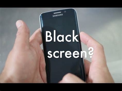 Why is my Samsung phone working but the screen is black?