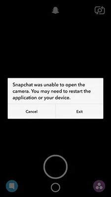 Why is my Snapchat camera not on?