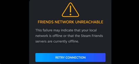 Why is my Steam friends network not working?