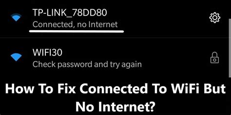 Why is my Wi-Fi showing no Internet?