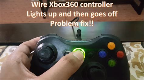 Why is my Xbox 360 controller blinking green circles?