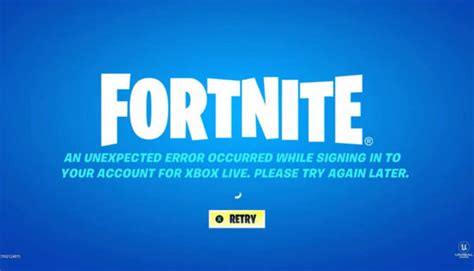 Why is my Xbox login failed on Fortnite?