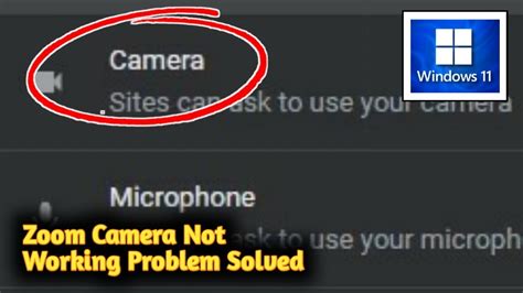 Why is my Zoom camera not working on laptop?