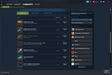 Why is my account not able to use community market?