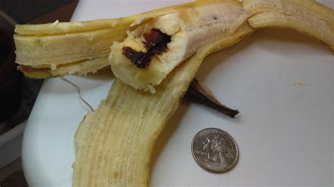 Why is my banana brown inside?