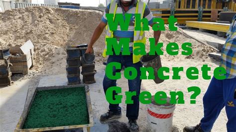 Why is my cement turning green?