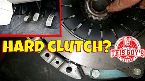 Why is my clutch pedal so hard to push?