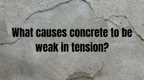 Why is my concrete weak?