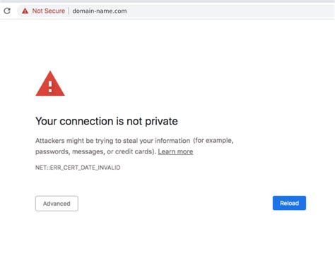 Why is my connection not secure?