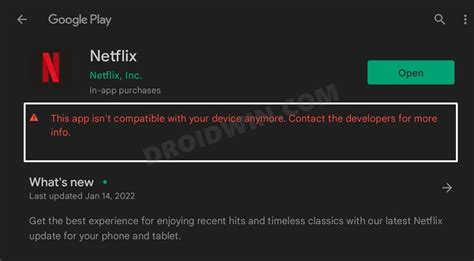 Why is my device not supported by Netflix?