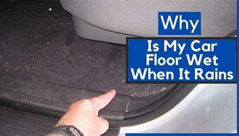 Why is my floor wet when it rains?