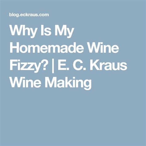 Why is my homemade wine fizzy after fermentation?