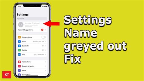 Why is my iCloud grey in settings?