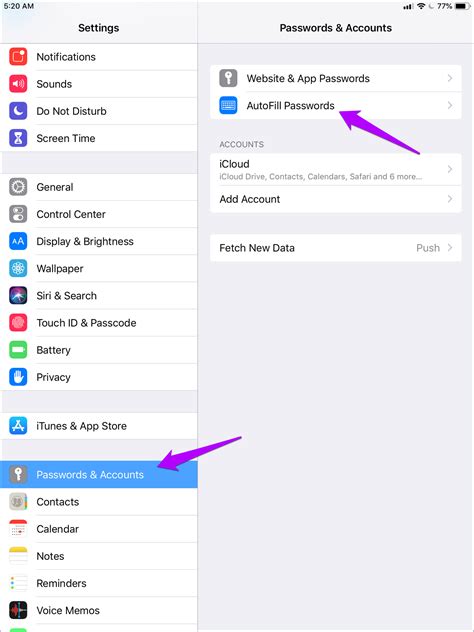 Why is my iPad Safari not saving passwords?