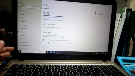 Why is my laptop battery stuck at 95?