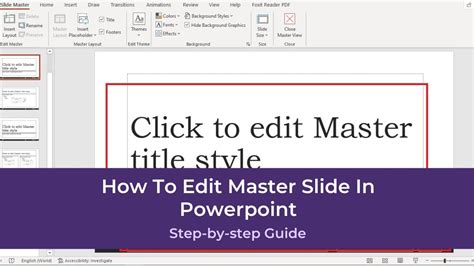 Why is my master slide not editable in PowerPoint?