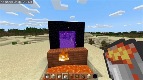 Why is my nether portal in lava?