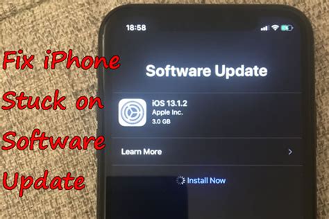 Why is my new iPhone stuck on software update?