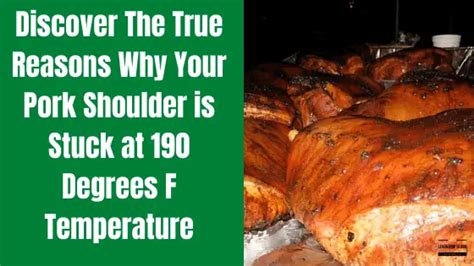 Why is my pork shoulder stuck at 160?