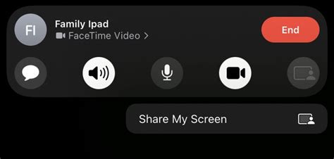 Why is my screen share button grey on FaceTime iPhone?