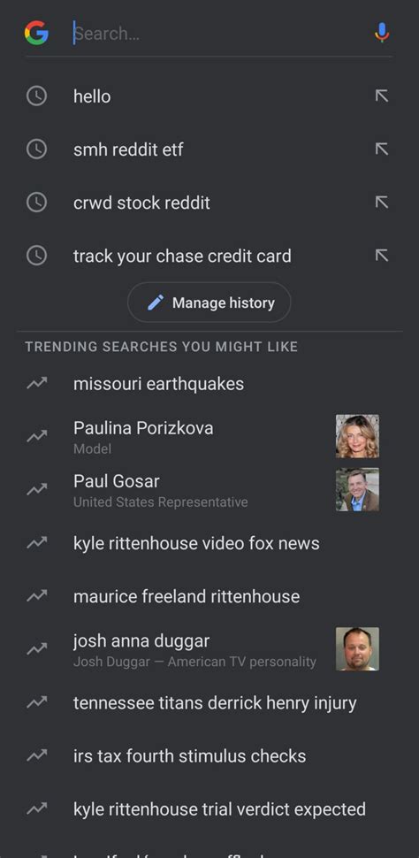 Why is my search history still showing up?
