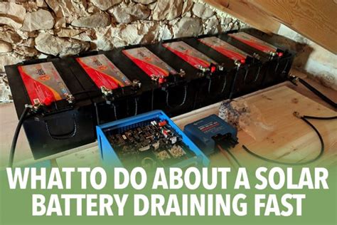 Why is my solar battery draining without use?