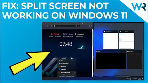 Why is my split screen not working on Windows 11?