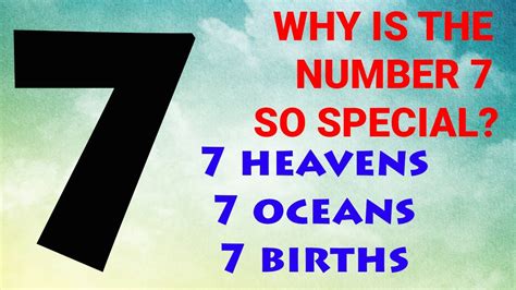 Why is number 7 special?