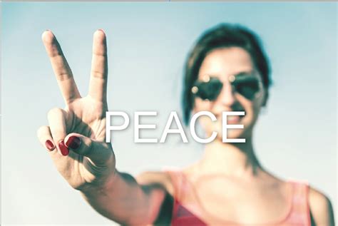 Why is peace a core value?