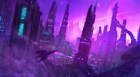 Why is purple futuristic?