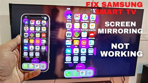 Why is screen mirroring not working on Samsung TV?