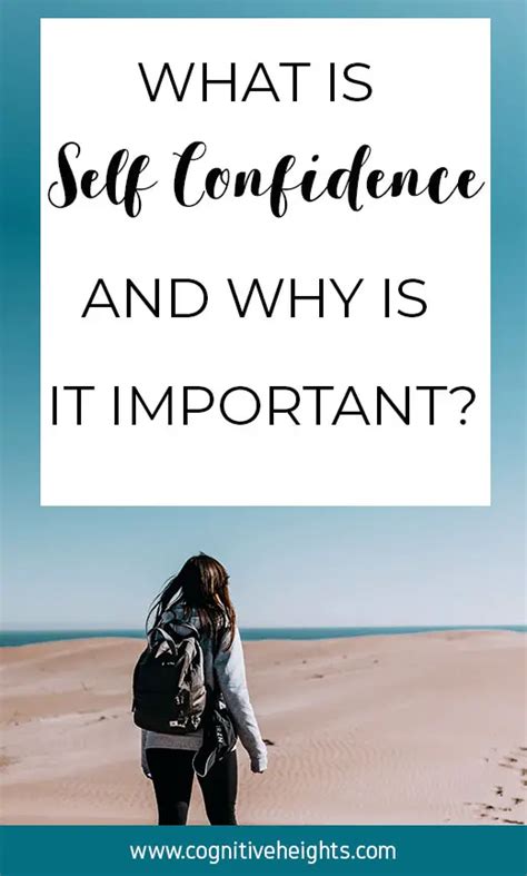 Why is self-confidence important?