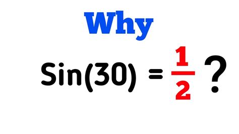 Why is sin 30?