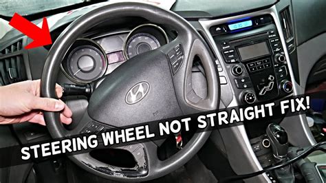 Why is steering wheel not straight?