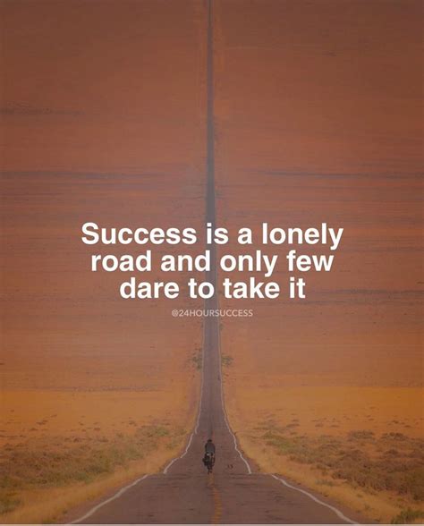 Why is success such a lonely road?