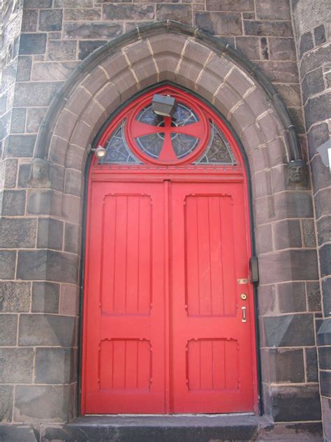 Why is the Episcopal Church door red?