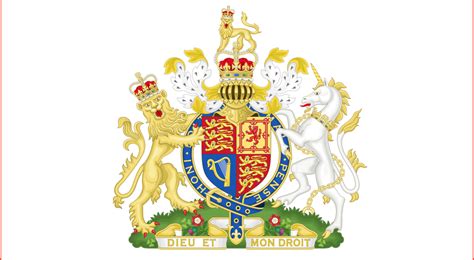 Why is the UK coat of arms in French?