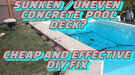 Why is the concrete around my pool sinking?