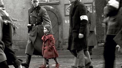 Why is the girl red in Schindler List?