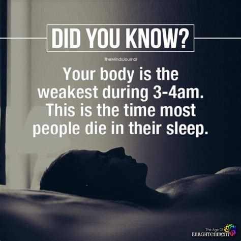 Why is the human body weakest at 3 4am?