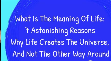 Why is the meaning of life 7?