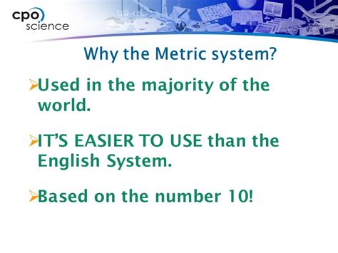 Why is the metric system easier?