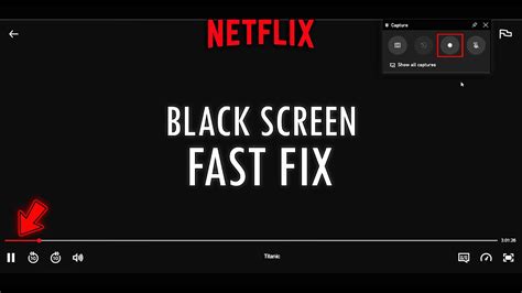 Why is the screen black when I screen record Netflix?