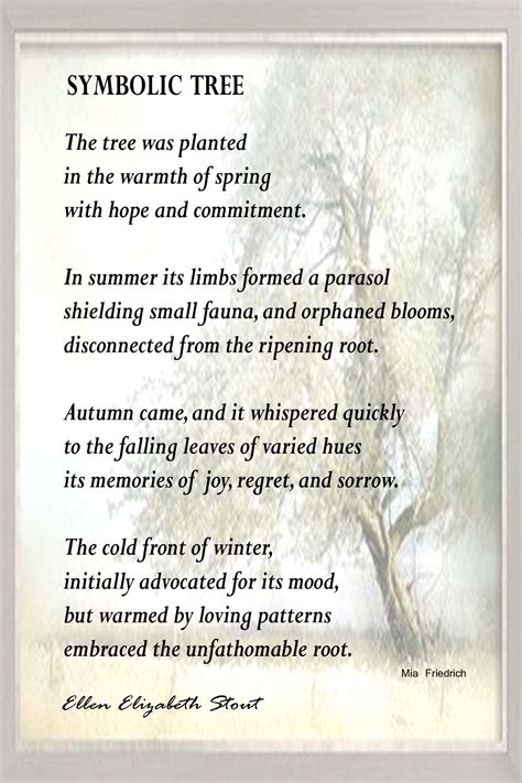 Why is the trees a symbolic poem?