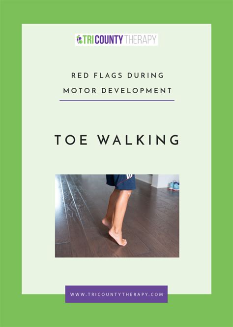 Why is toe walking a red flag?