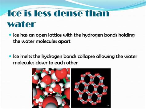 Why is water heavier than solid?