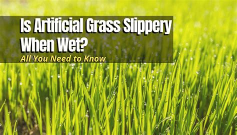 Why is wet grass slippery?